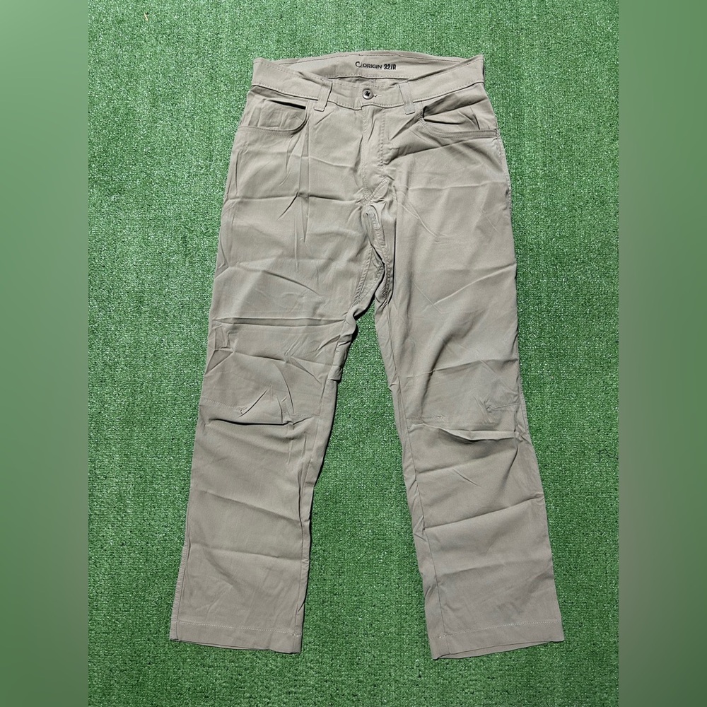 Mens Origin NY Loc Tan Pants Size 32 Hiking Outdoors Fishing Casual NYLOC